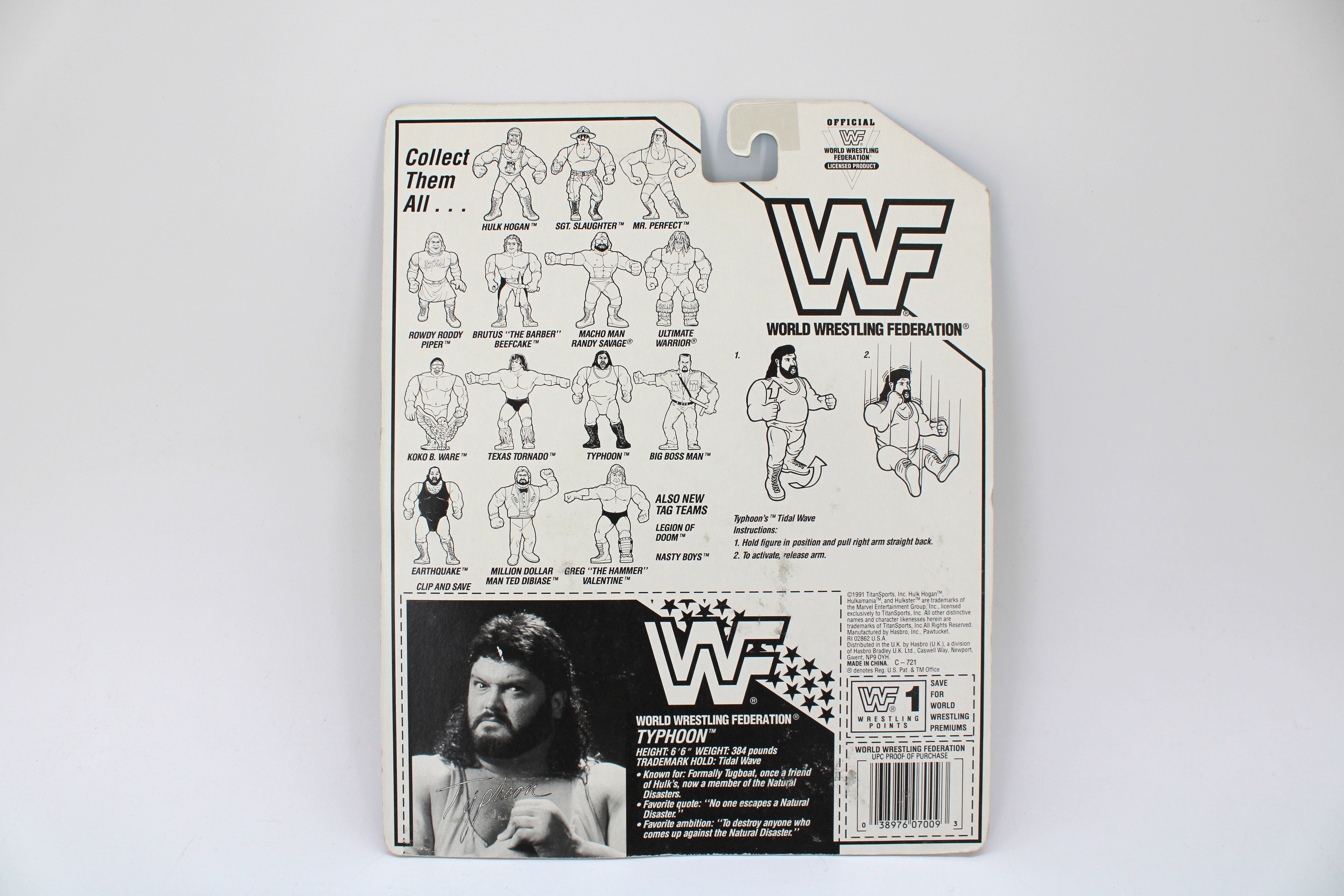 WWF Typhoon Action Figure (1991) - view 2