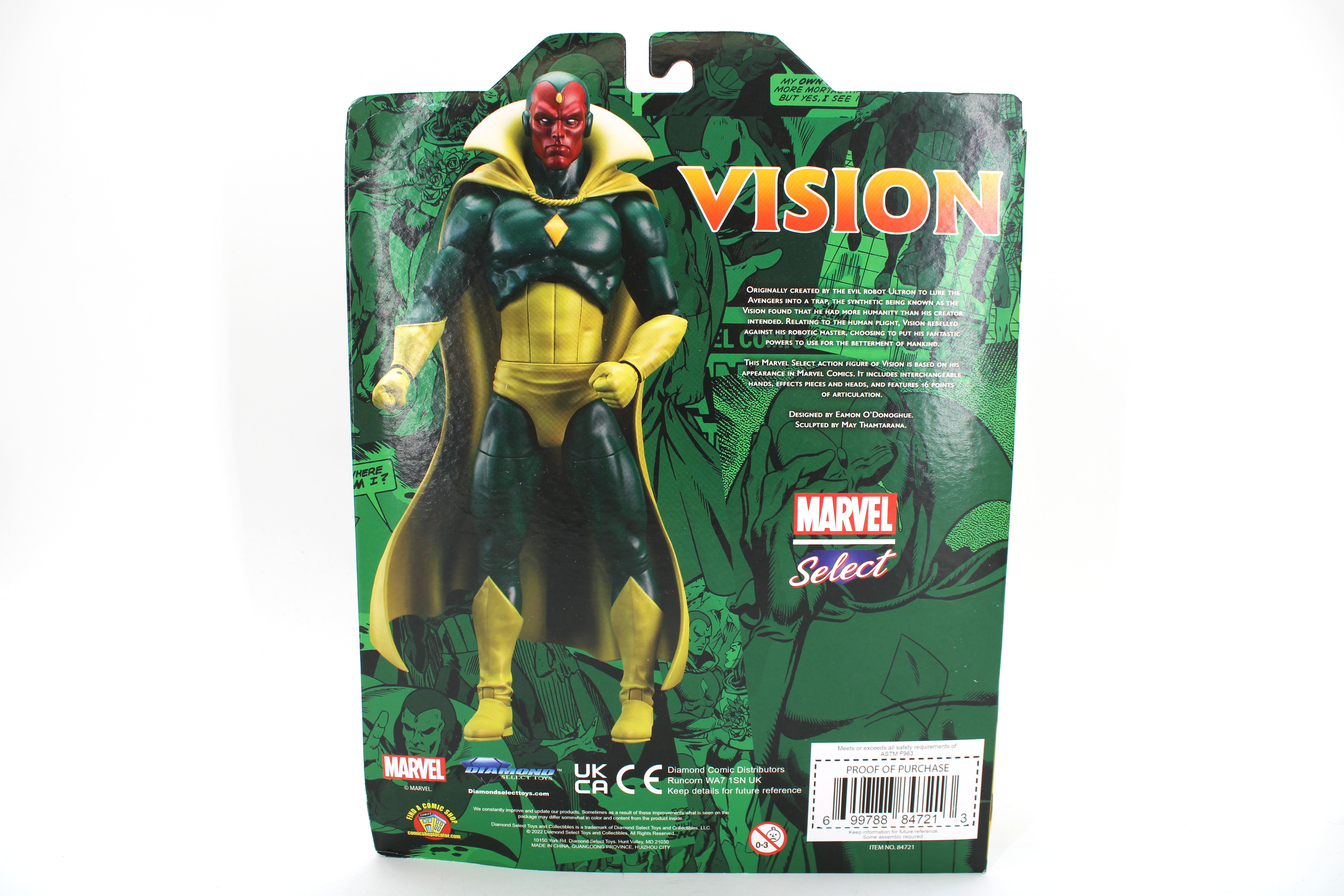 Marvel Select Vision Action Figure (2022 Diamond Select Toys) - view 2