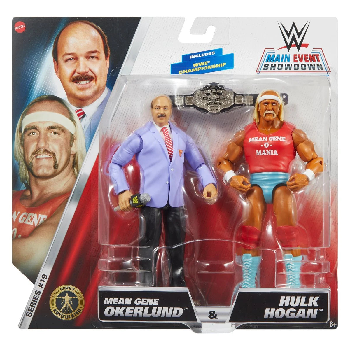 WWE Main Event Showdown Series 19 Hulk Hogan & Mean Gene Okerlund Action Figure Two-Pack