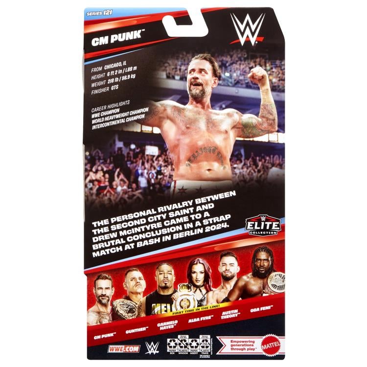 CM Punk WWE Elite Collection Series 121 Action Figure