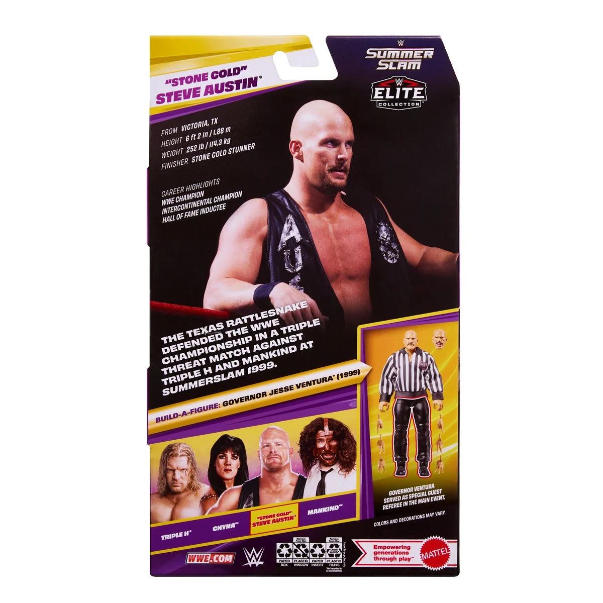 Stone Cold Steve Austin WWE Elite Collection 6-Inch Action Figure