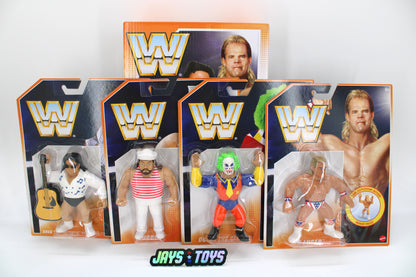 WWE Official Retro 4-Pack Action Figures (2022 Mattel) product image