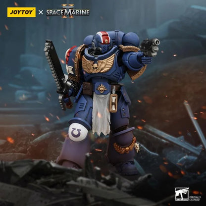 Warhammer 40,000: Space Marine 2 Ultramarines Lieutenant Titus 1/18 Scale Action Figure