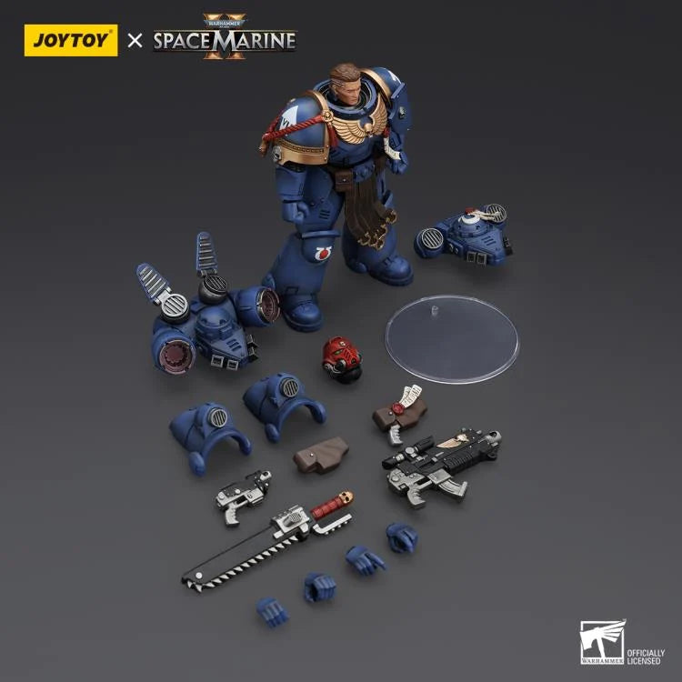 Warhammer 40,000: Space Marine 2 Ultramarines Sergeant Gadriel 1/18 Scale Action Figure