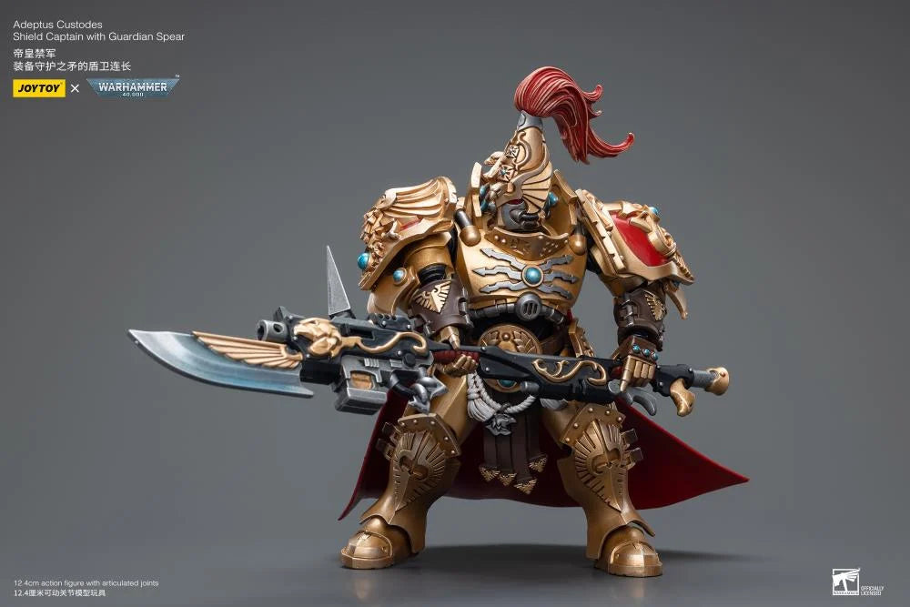 Shield Captain with Guardian Spear Warhammer 40K Adeptus Custodes 1/18 Scale Action Figure