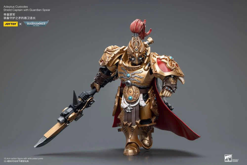 Shield Captain with Guardian Spear Warhammer 40K Adeptus Custodes 1/18 Scale Action Figure