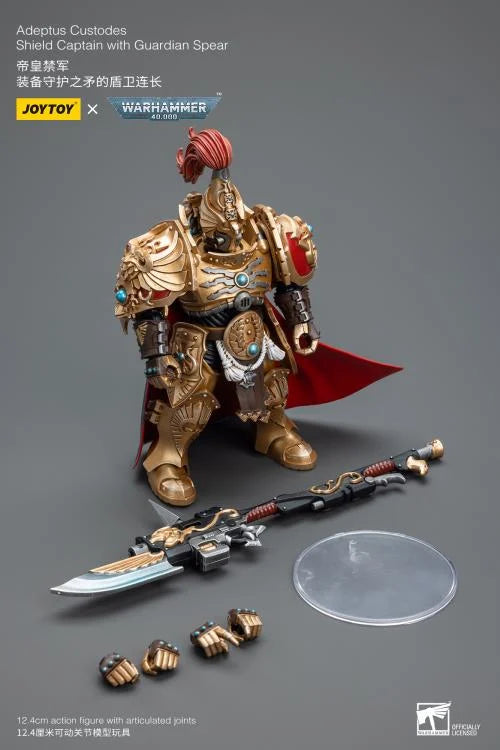 Shield Captain with Guardian Spear Warhammer 40K Adeptus Custodes 1/18 Scale Action Figure