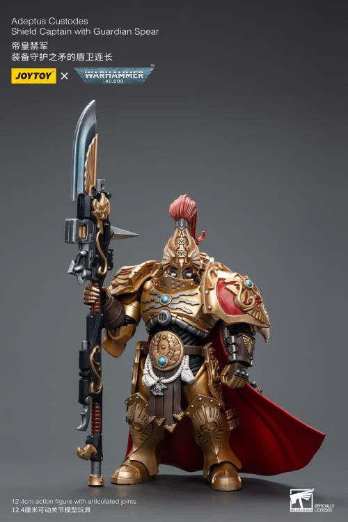 Shield Captain with Guardian Spear Warhammer 40K Adeptus Custodes 1/18 Scale Action Figure