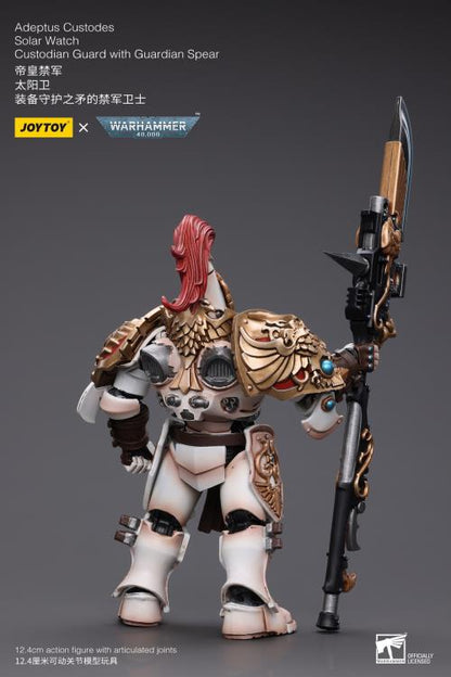 Warhammer 40K Adeptus Custodes Solar Watch Custodian Guard with Guardian Spear 1/18 Scale Action Figure