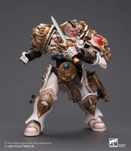 Warhammer 40K Adeptus Custodes Solar Watch Custodian Guard with Sentinel Blade and Praesidium Shield 1/18 Scale Action Figure