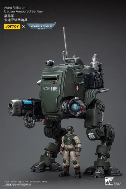 Warhammer 40K Astra Militarum Cadian Armoured Sentinel 1/18 Scale Action Figure
