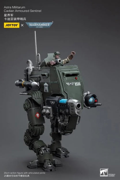 Warhammer 40K Astra Militarum Cadian Armoured Sentinel 1/18 Scale Action Figure