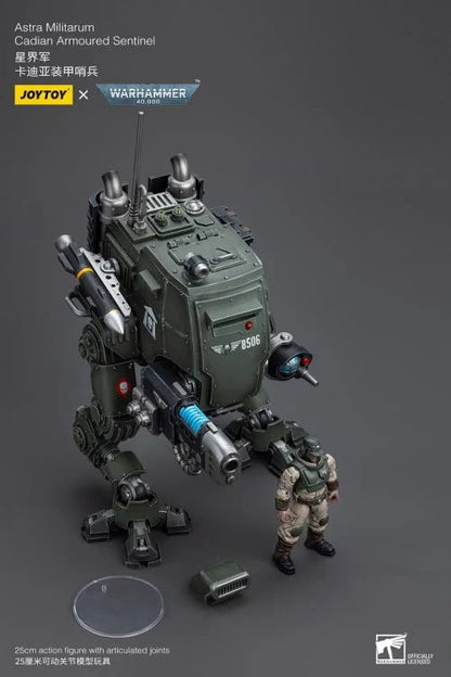 Warhammer 40K Astra Militarum Cadian Armoured Sentinel 1/18 Scale Action Figure