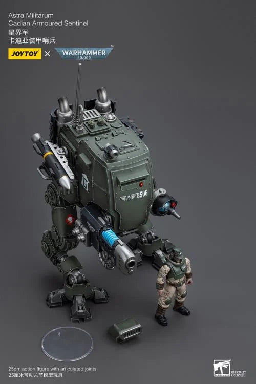 Warhammer 40K Astra Militarum Cadian Armoured Sentinel 1/18 Scale Action Figure
