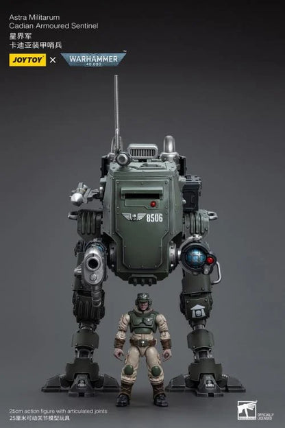 Warhammer 40K Astra Militarum Cadian Armoured Sentinel 1/18 Scale Action Figure