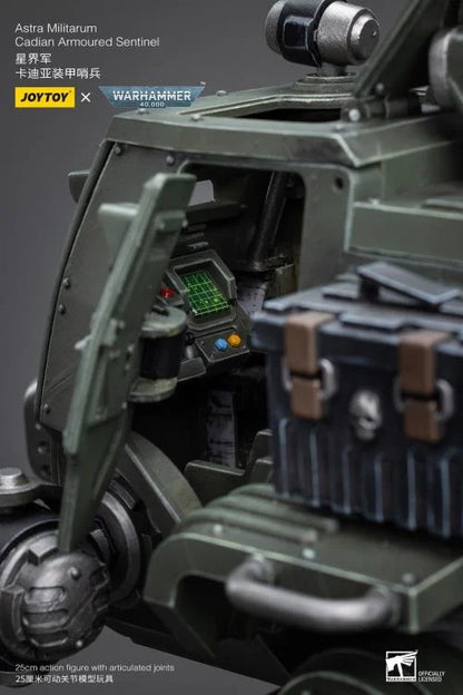 Warhammer 40K Astra Militarum Cadian Armoured Sentinel 1/18 Scale Action Figure