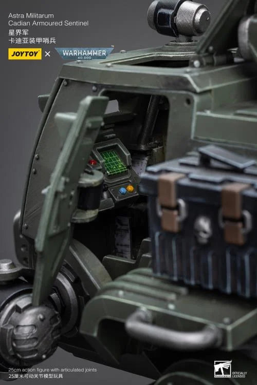 Warhammer 40K Astra Militarum Cadian Armoured Sentinel 1/18 Scale Action Figure