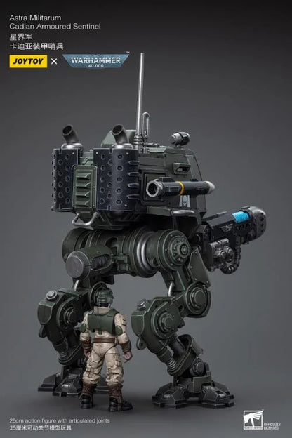 Warhammer 40K Astra Militarum Cadian Armoured Sentinel 1/18 Scale Action Figure