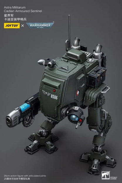 Warhammer 40K Astra Militarum Cadian Armoured Sentinel 1/18 Scale Action Figure