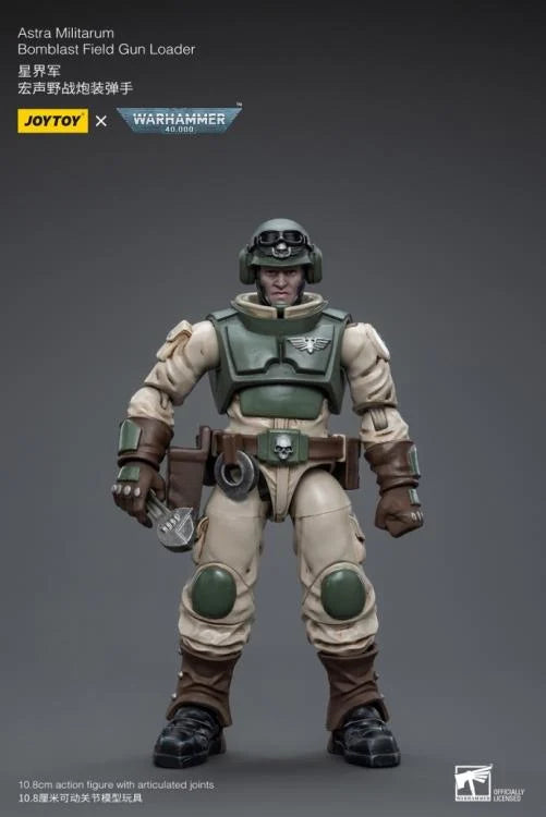 Warhammer 40K Astra Militarum Ordnance Team with Bombast Field Gun Artillery 1/18 Scale Set