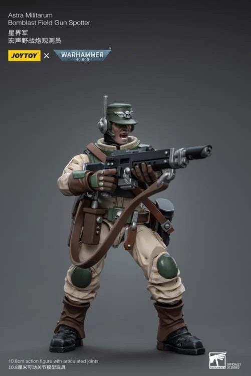 Warhammer 40K Astra Militarum Ordnance Team with Bombast Field Gun Artillery 1/18 Scale Set