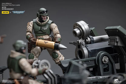 Warhammer 40K Astra Militarum Ordnance Team with Bombast Field Gun Artillery 1/18 Scale Set