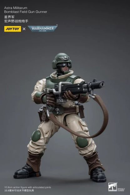 Warhammer 40K Astra Militarum Ordnance Team with Bombast Field Gun Artillery 1/18 Scale Set