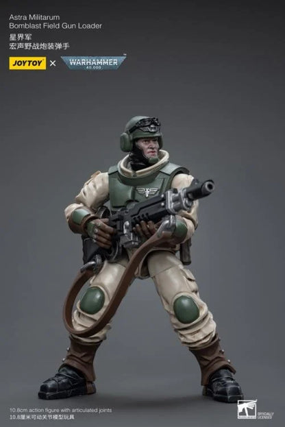 Warhammer 40K Astra Militarum Ordnance Team with Bombast Field Gun Artillery 1/18 Scale Set