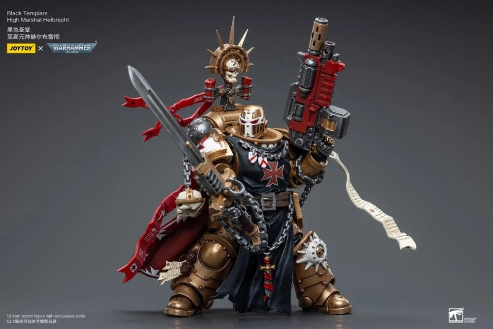 Warhammer 40K Black Templars High Marshal Helbrecht 1/18 Scale Figure