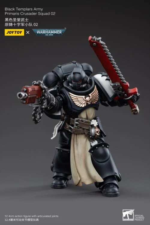 Warhammer 40K Black Templars Primaris Crusader Squad 1/18 Scale Figure Set
