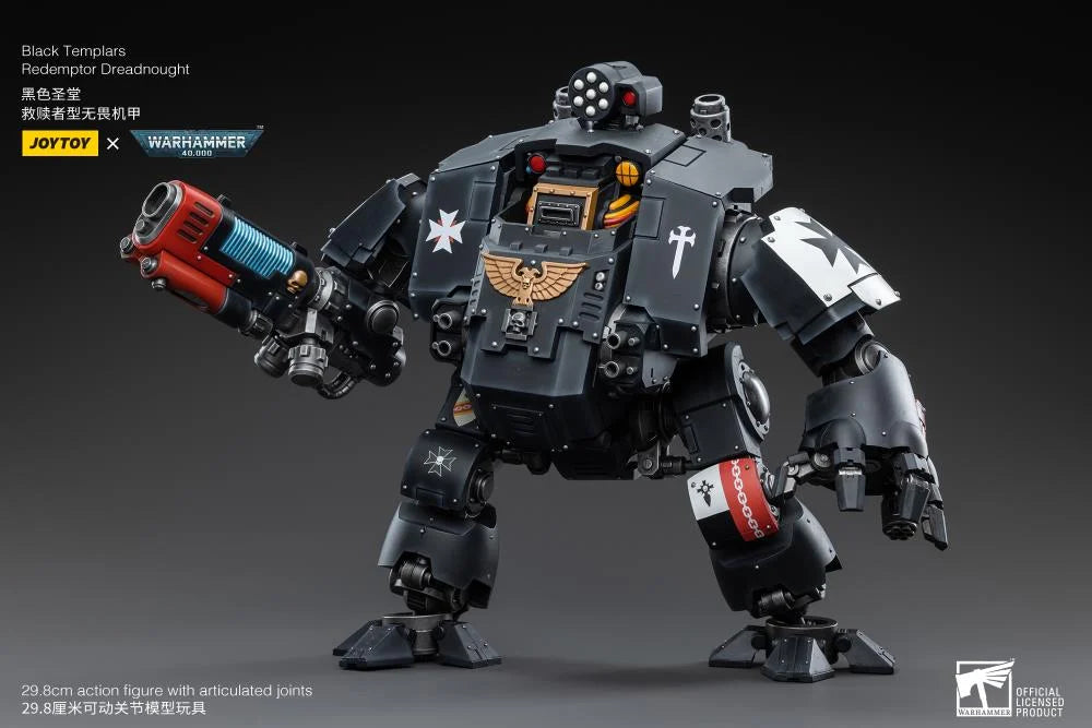 Warhammer 40K Black Templars Redemptor Dreadnought 1/18 Scale Action Figure