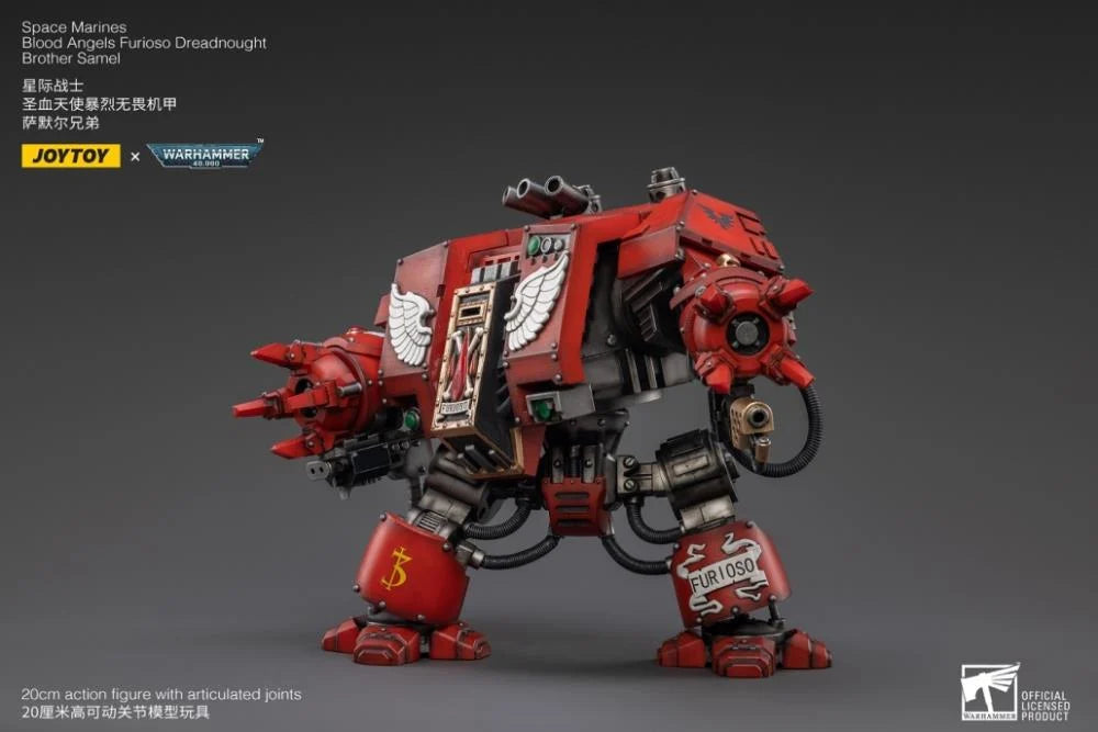 Warhammer 40K Blood Angels Furioso Dreadnought Brother Samel 1/18 Scale Figure