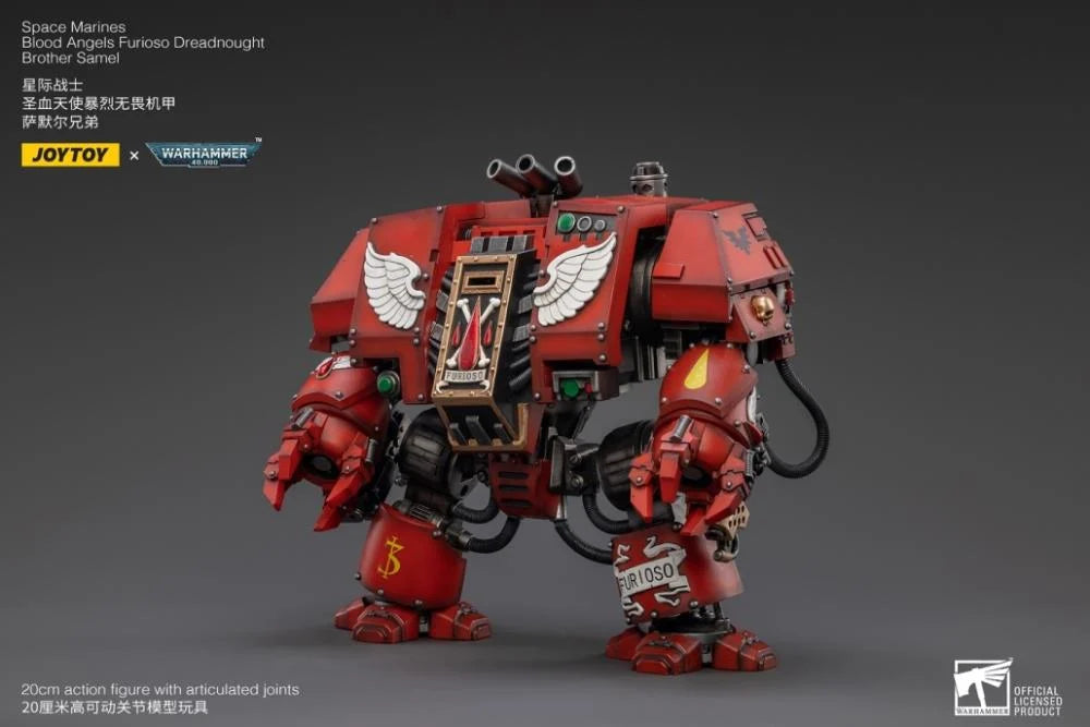 Warhammer 40K Blood Angels Furioso Dreadnought Brother Samel 1/18 Scale Figure
