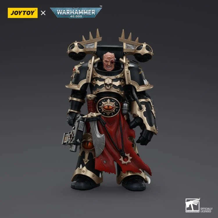 Warhammer 40K Chaos Space Marines Black Legion Chosen with Bolt Pistol and Power Fist 1/18 Scale Action Figure