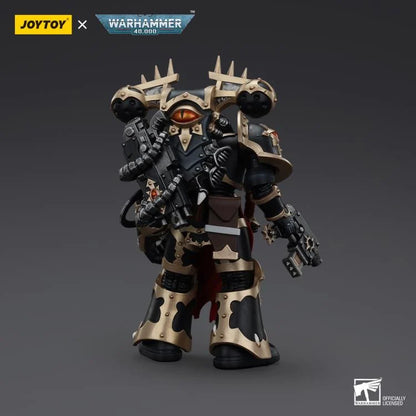 Warhammer 40K Chaos Space Marines Black Legion Chosen with Bolt Pistol and Power Fist 1/18 Scale Action Figure