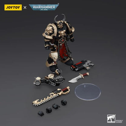 Warhammer 40K Chaos Space Marines Black Legion Chosen with Combi-Weapon and Chainsword 1/18 Scale Action Figure