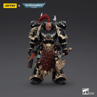 Warhammer 40K Chaos Space Marines Black Legion Chosen with Plasma Pistol and Power Axe 1/18 Scale Action Figure