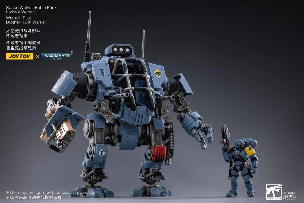 Warhammer 40K Space Wolves Invictor Warsuit 1/18 Scale Mecha Figure Set