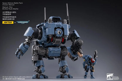 Warhammer 40K Space Wolves Invictor Warsuit 1/18 Scale Mecha Figure Set
