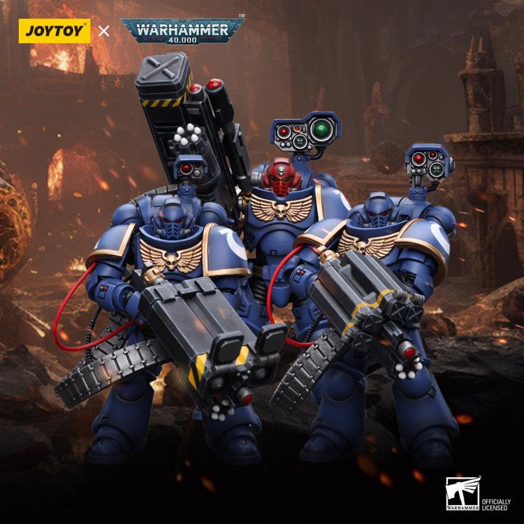 Warhammer 40K Ultramarines Desolation Marine with Superfrag Rocket Launcher 1/18 Scale Action Figure