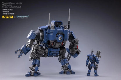 Warhammer 40K Ultramarines Invictor Tactical Warsuit 1/18 Scale Mecha Figure Set