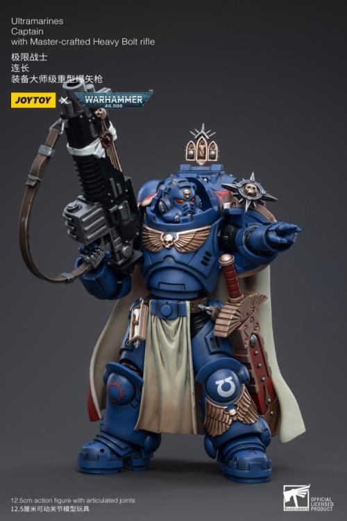 Warhammer 40K Ultramarines Primaris Captain Ptolias Corvor 1/18 Scale Action Figure