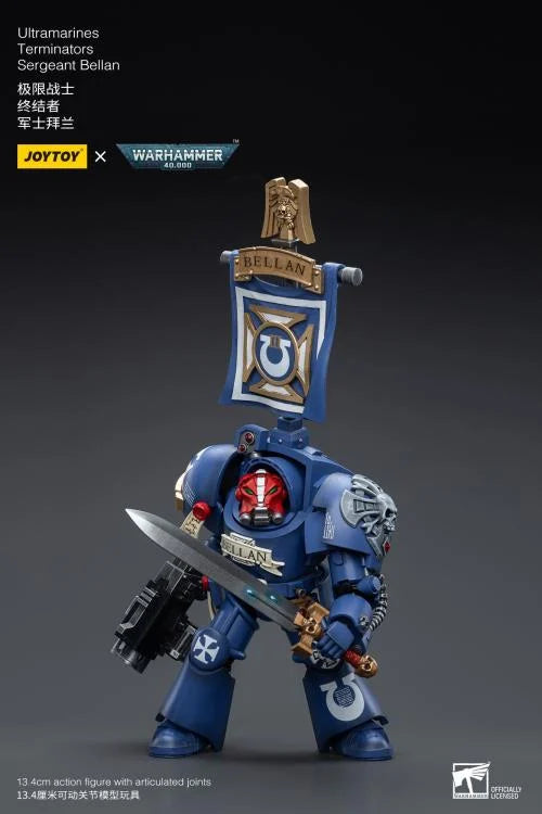 Warhammer 40K Ultramarines Terminators Sergeant Bellan 1/18 Scale Action Figure