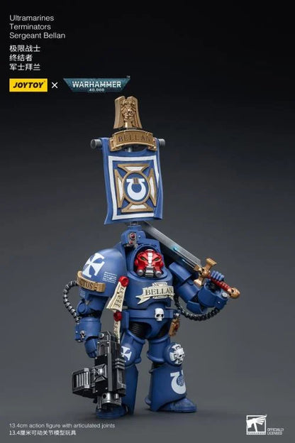 Warhammer 40K Ultramarines Terminators Sergeant Bellan 1/18 Scale Action Figure