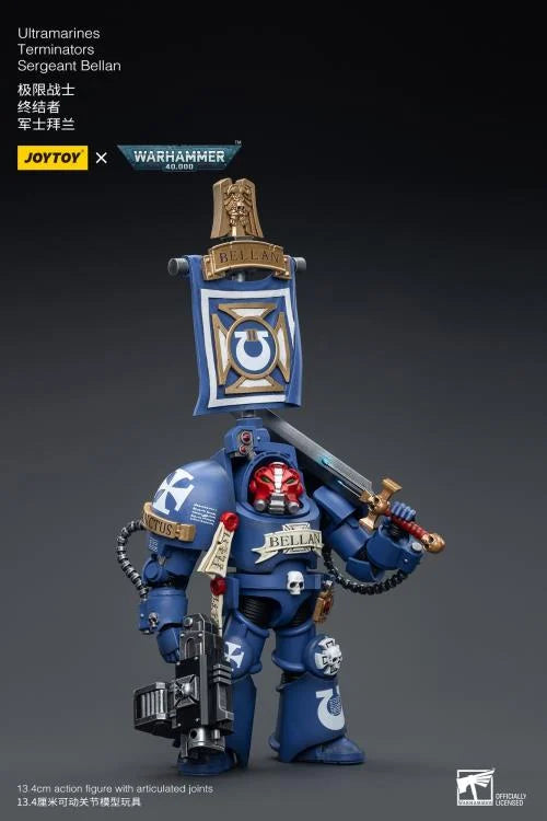 Warhammer 40K Ultramarines Terminators Sergeant Bellan 1/18 Scale Action Figure
