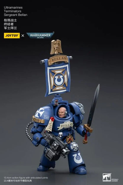 Warhammer 40K Ultramarines Terminators Sergeant Bellan 1/18 Scale Action Figure