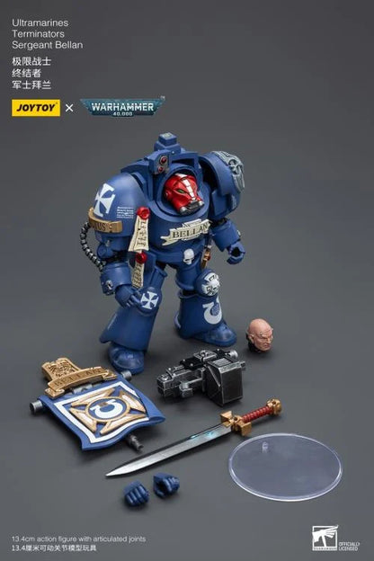 Warhammer 40K Ultramarines Terminators Sergeant Bellan 1/18 Scale Action Figure