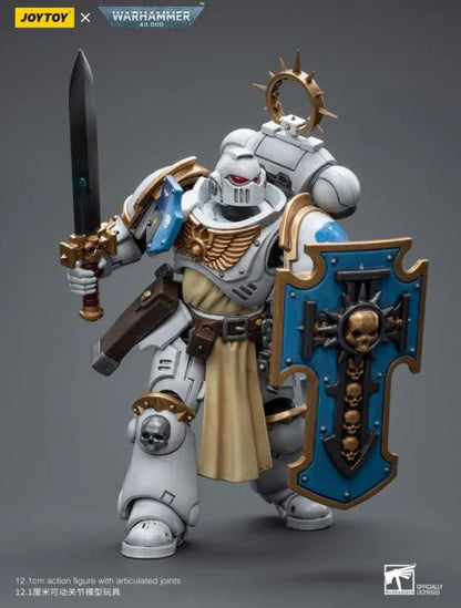 Warhammer 40K Ultramarines White Consuls Bladeguard Veteran 1/18 Scale Action Figure