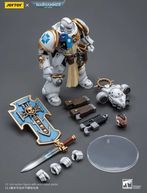 Warhammer 40K Ultramarines White Consuls Bladeguard Veteran 1/18 Scale Action Figure