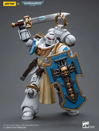 Warhammer 40K Ultramarines White Consuls Bladeguard Veteran 1/18 Scale Action Figure